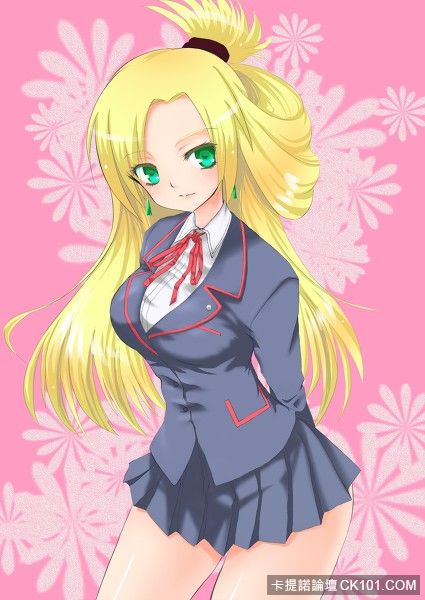 gelbooru1844900blonde_haircardfight_vanguardearringsflowergreen_eyesjacketkourin.jpg