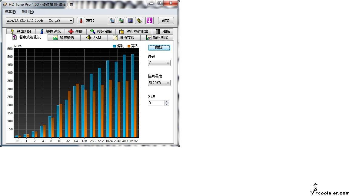 ADATA SSD SATA6   RAID 64 TEST hd tune.jpg