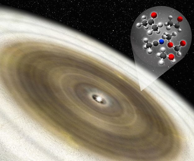 Retreating-Snow-ck101.com/-Reveals-Organic-Molecules-around-Young-Star-1-624x519.jpg