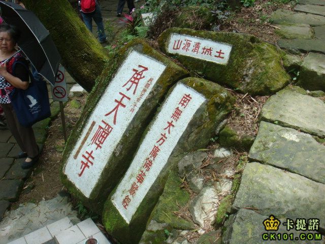 往左走即為承天寺~往上為善息寺