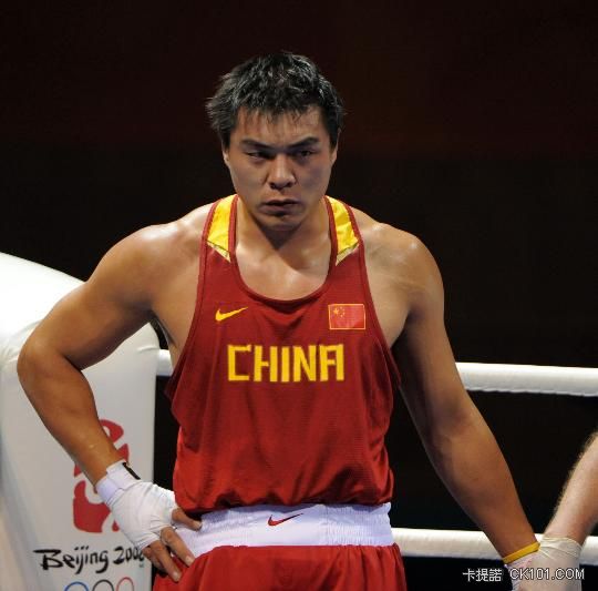 北京奥运）（5）拳击——中国选手张志磊获91公斤以上级亚军.jpg