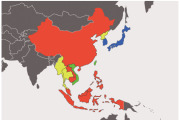 東南亞地區疫苗注射種類分佈圖