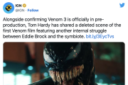 湯姆·哈迪透露《猛毒 3》正式開拍製作