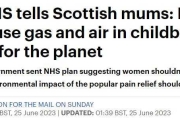 為保護環境，蘇格蘭呼籲女性生育時盡量別用止痛藥？