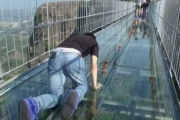 恐高惡夢！玻璃橋在遊客腳下碎裂，厚度僅1.2公分