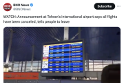 伊朗最大機場急停飛「所有航班」呼籲旅客撤離！